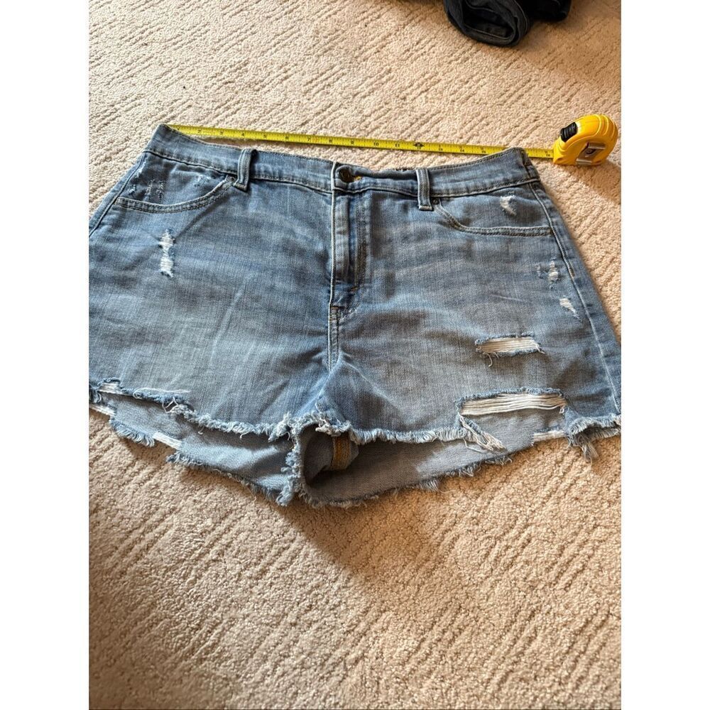 Aerie Elastic Waist Denim Shorts - Picture 2 of 5
